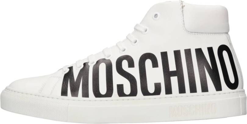 Moschino Sneakers Wit White Heren