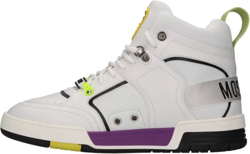 Moschino Sneakers Wit White Heren