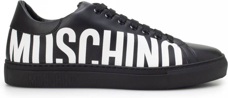 Moschino Sneakers With Logo Print Zwart Heren