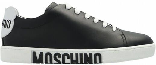 Moschino Sneakers Sneakerd Logo Vitello in zwart