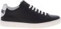 Moschino Teddy Logo Patch Leren Sneakers Black Heren - Thumbnail 1