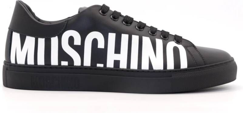 nog een keer Indiener kogel Moschino men shoes leather trainers sneakers Serena Zwart Heren -  Schoenen.nl