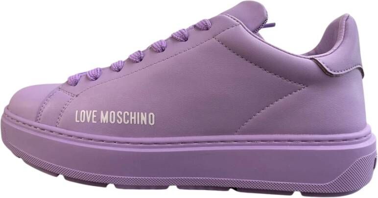 Moschino Stoere Sneaker Purple Dames