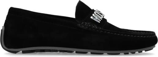 Moschino Suède Mocassins Black Heren