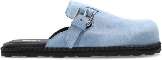 Moschino Suede slides Blue Dames