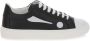 Moschino Symbool Sneakers Zwart Wit Contrast Black Dames - Thumbnail 1