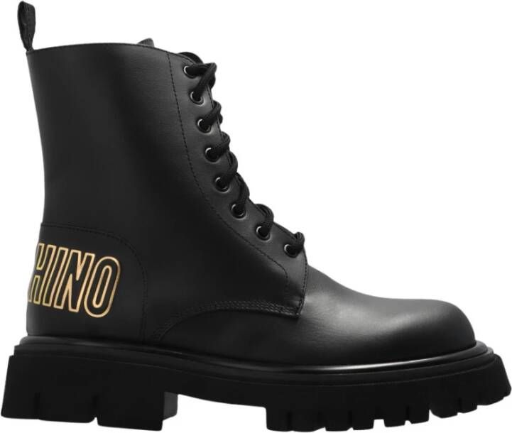 Moschino Boots & laarzen St.Ttod.Brick+Gua45 Vitello in zwart