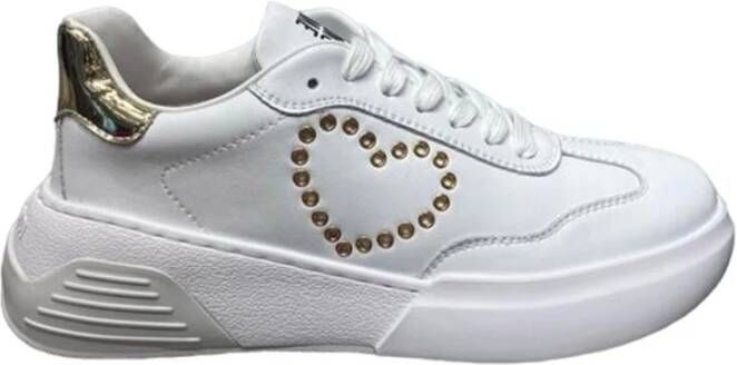 Moschino Witte Casual Synthetische Sneakers oor Dames White Dames