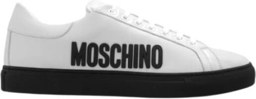 Moschino Witte Sneakers White Heren