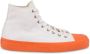 Moschino Witte Vetersneaker met Flatformzool White Heren - Thumbnail 1