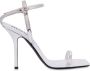 Moschino Zilver Metallic Stiletto Sandalen Gray Dames - Thumbnail 1