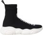 Moschino Zwarte Gebreide Sneakers Black Dames - Thumbnail 1