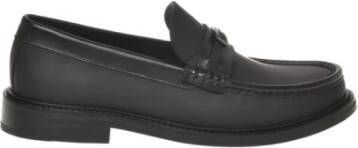 Moschino Zwarte platte schoenen Black Heren