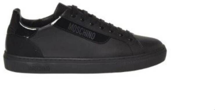 Moschino Zwarte Sneakers Black Heren