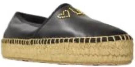 Moschino Zwarte Veterschoenen voor Dames Black Dames