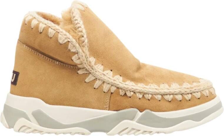 Mou Ankle Boots Beige Dames