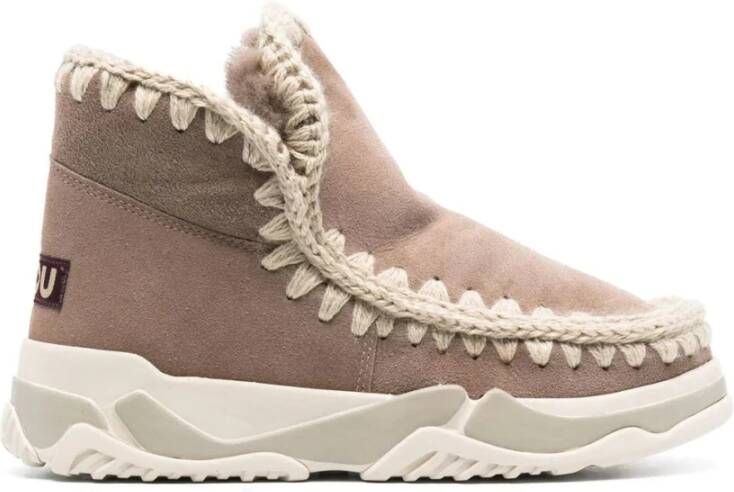 Mou Ankle Boots Beige Dames