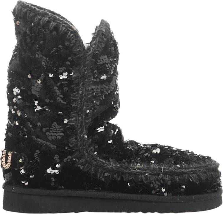 Mou Dames Schoenen Enkellaarzen Zwart Aw23 Black Dames