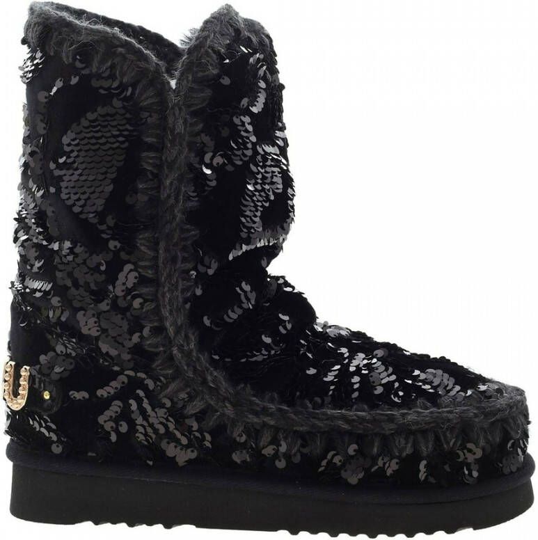 Mou Dames Schoenen Enkellaarzen Zwart Aw23 Black Dames