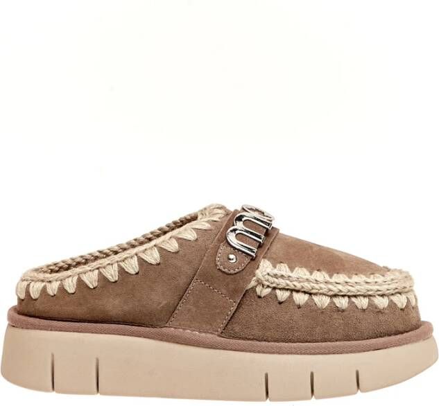 Mou Beige Enkellaarzen voor Dames Aw23 Beige Dames