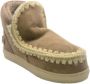 Mou Beige leren Eskimo Sneaker met metalen logo Beige Dames - Thumbnail 1