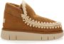 MOU Vachtlaarzen Dames Eskimo Bounce Sneaker Maat: 37 Materiaal: Suède Kleur: Cognac - Thumbnail 3