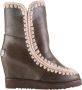 Mou Casual Bruine Sleehak Dames Booties Brown Dames - Thumbnail 1