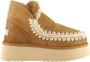 MOU Vachtlaarzen Dames Mini Eskimo Platform Boot Maat: 41 Materiaal: Suède Kleur: Cognac - Thumbnail 11