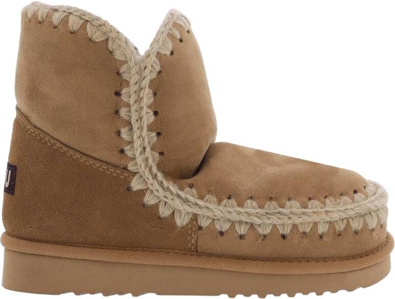 Mou Dames Eskimo 18 Suede Boots Tobacco Brown Dames