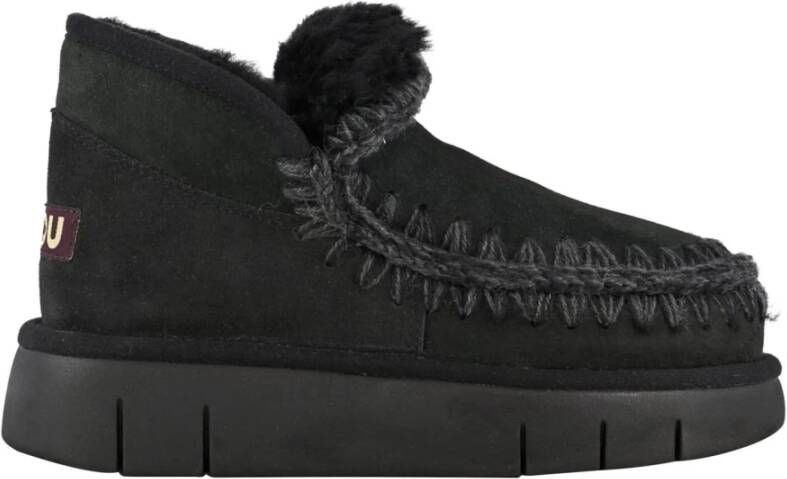 Mou Eskimo Bounce Suède Enkellaars Black Dames