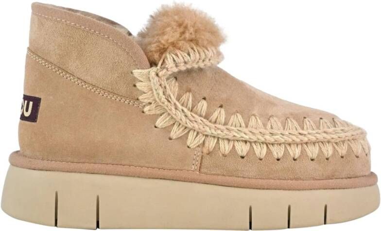 Mou Eskimo Bounce Suède Enkellaars Brown Dames