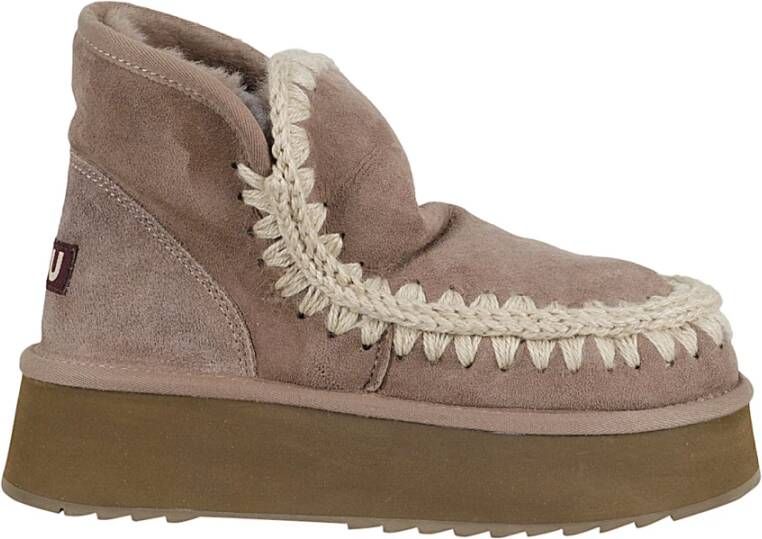 Mou Eskimo Platform Laars Gray Dames