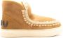 MOU Vachtlaarzen Dames Eskimo Sneaker Bold Glitter Logo Maat: 41 Materiaal: Suède Kleur: Cognac - Thumbnail 2