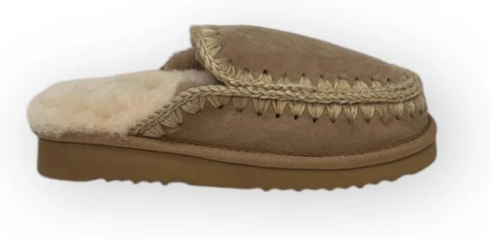 Mou Eskimo Stitching Clog Laarzen Brown Dames