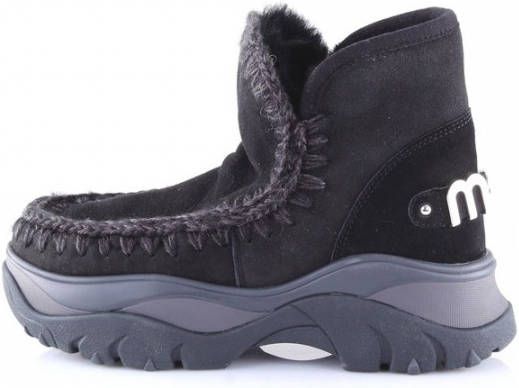 Mou Chunky Eskimo Sneaker met groot logo Black Dames