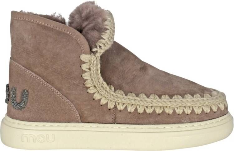 Mou Faux Fur Eskimo Winterlaarzen Brown Dames