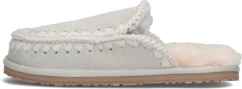 Mou Gezellige Eskimo Stitch Pantoffels Gray Dames