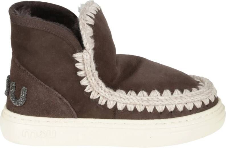 MOU Eskimo Sneaker Laarzen Gewatteerd Glit Logo Fashionwear Vrouwen