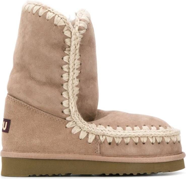 MOU Vachtlaarzen Dames Eskimo Boot Maat: 36 Materiaal: Suède Kleur: Bruin - Foto 2