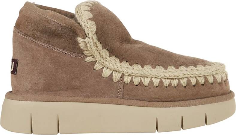 Mou Grijze Eskimo Bounce Sneaker Beige Dames