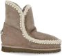 Mou Grijze Shearling Laarzen met Wolstiksels Gray Dames - Thumbnail 1