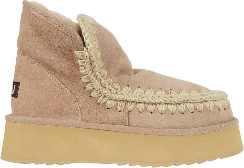 Mou Mini Eskimo Platform Boot Beige Dames