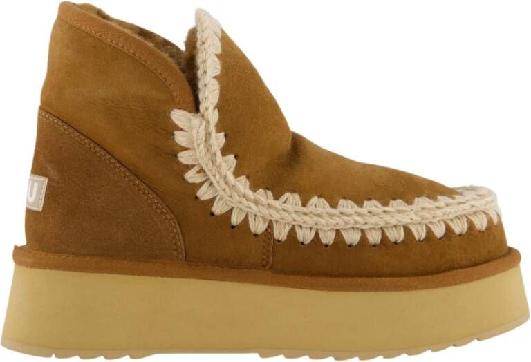 Mou Mini Eskimo Platform Boot Brown Dames