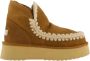 MOU Vachtlaarzen Dames Mini Eskimo Platform Boot Maat: 35 Materiaal: Suède Kleur: Cognac - Thumbnail 2