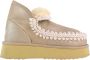 Mou Mini Eskimo Platform metallic laars Beige Dames - Thumbnail 1