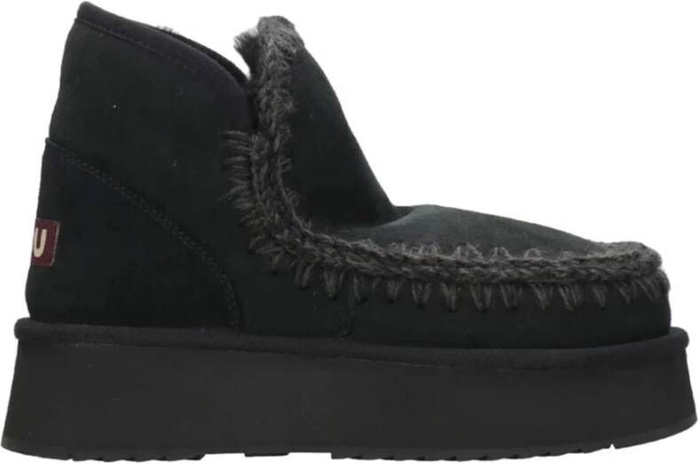 Mou Zwarte Mini Eskimo Platformlaarzen Black Dames