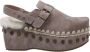 Mou Neutrale Clog Back Strap Mule Gray Dames - Thumbnail 1