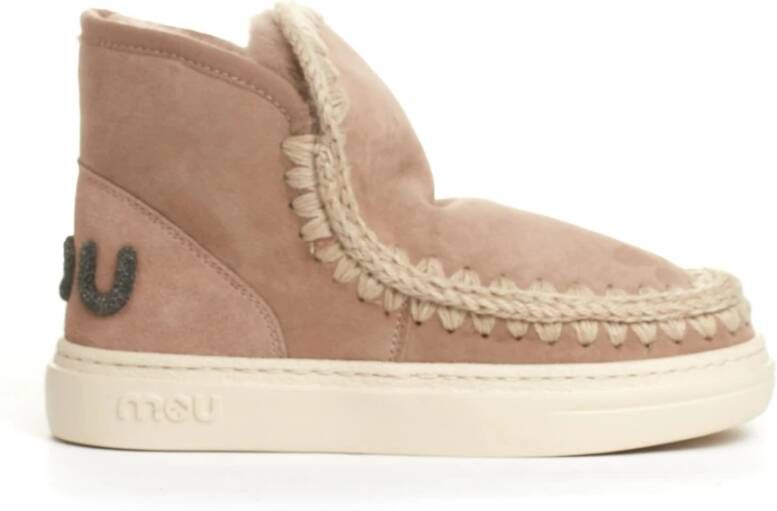 Mou Nude Suède Sneakers Beige Dames