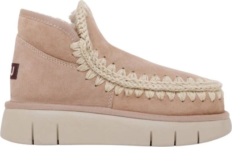 Mou Shearling Bounce Sneakers Beige Brown Dames