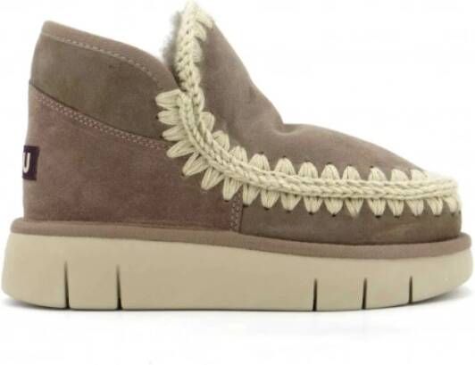 Mou Shearling Eskimo Bounce Sneaker Gray Dames